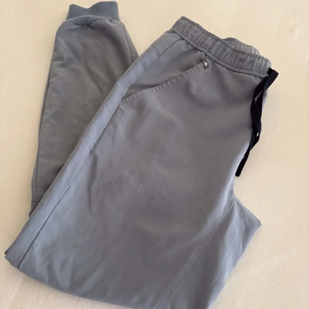 FIGS Small Light Grayish Blue Tansen Men's Jogger Scrub Pants Soft And Comfy‎